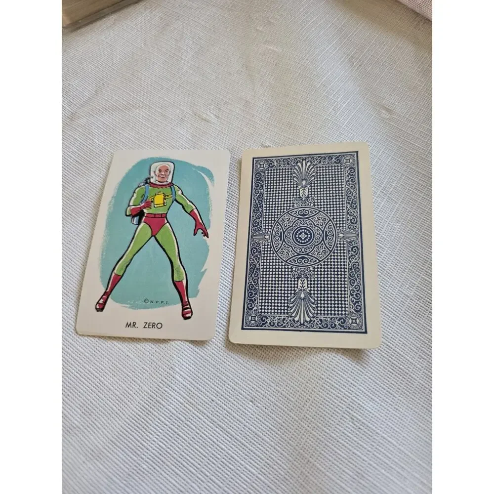 1966 Whitman Batman Mr. Zero Playing Cards Lot of 2 Vintage NPPI